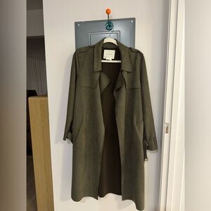 Anthropologie coat faux sudue